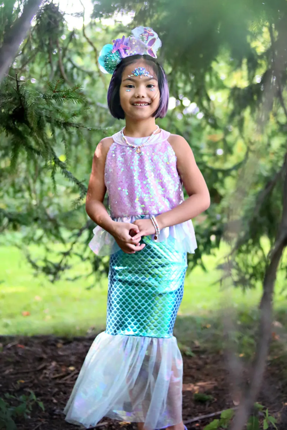 GP Misty Mermaid Dress Pink/Blue Size 3-4