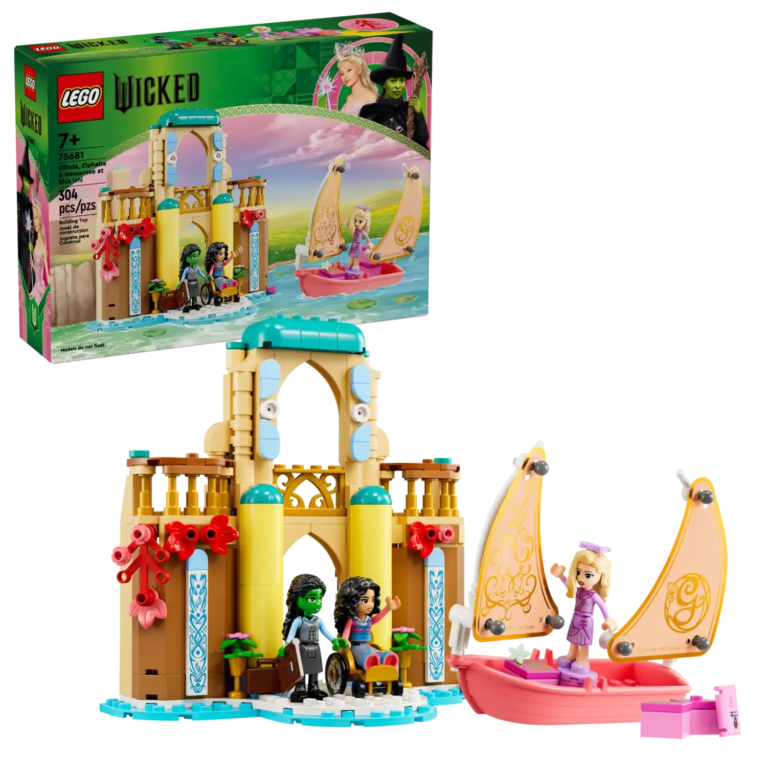 LEGO 75681 WICKED GLINDA, ELPHABA &amp; NESSAROSE AT SHIZ UNIVERSITY