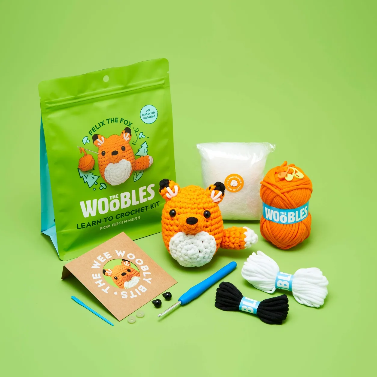 The Woobles Felix the Fox Beginner Crochet Kit