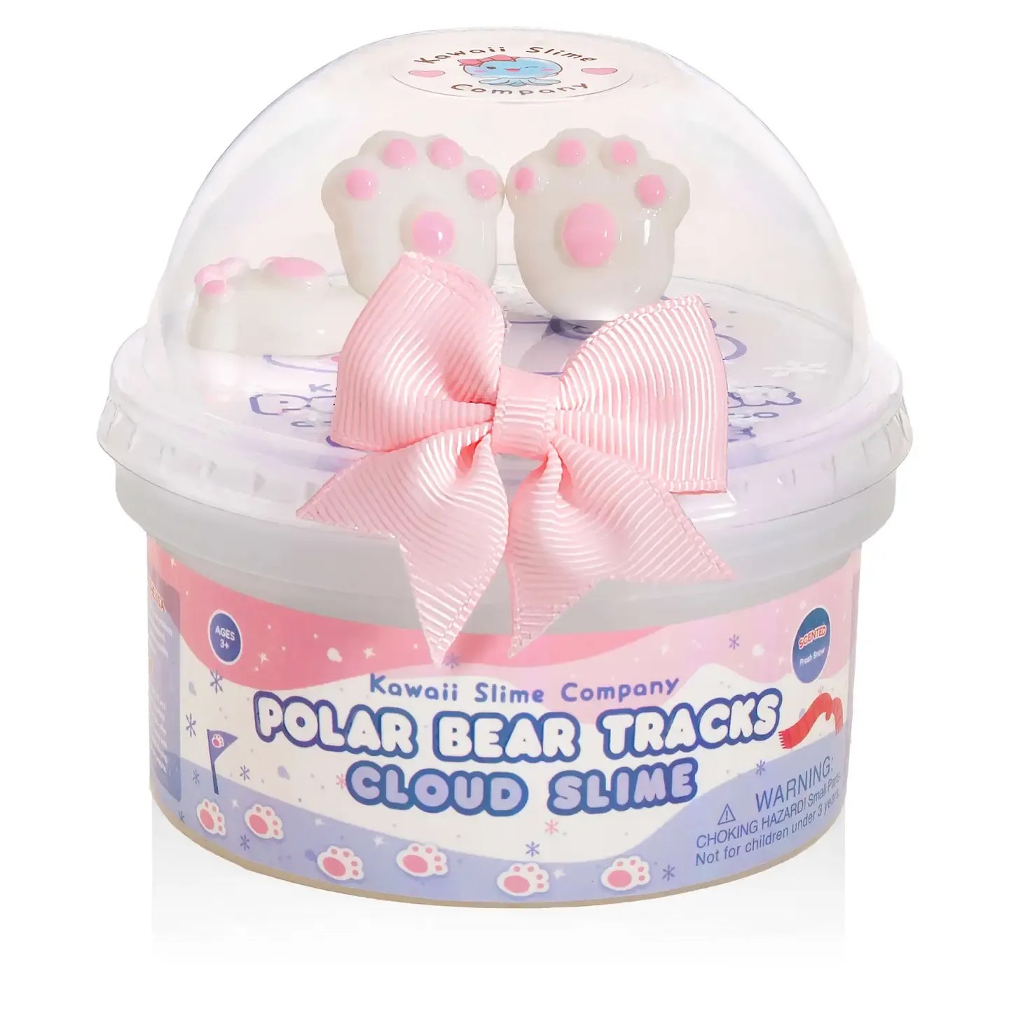 Kawaii Slime Polar Bear Tracks Cloud Slime