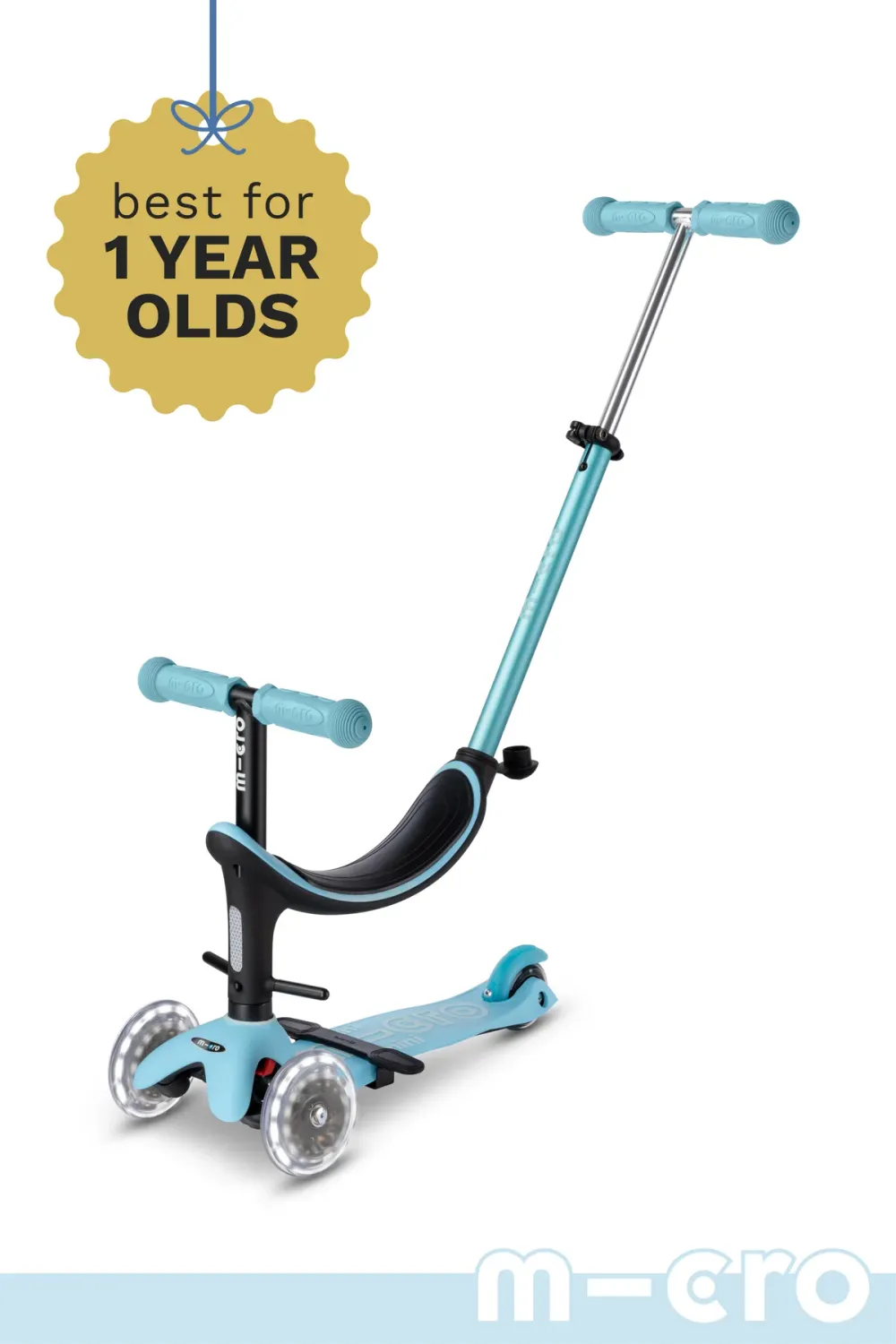 Micro Kickboard Mini2Grow Deluxe LED Blue