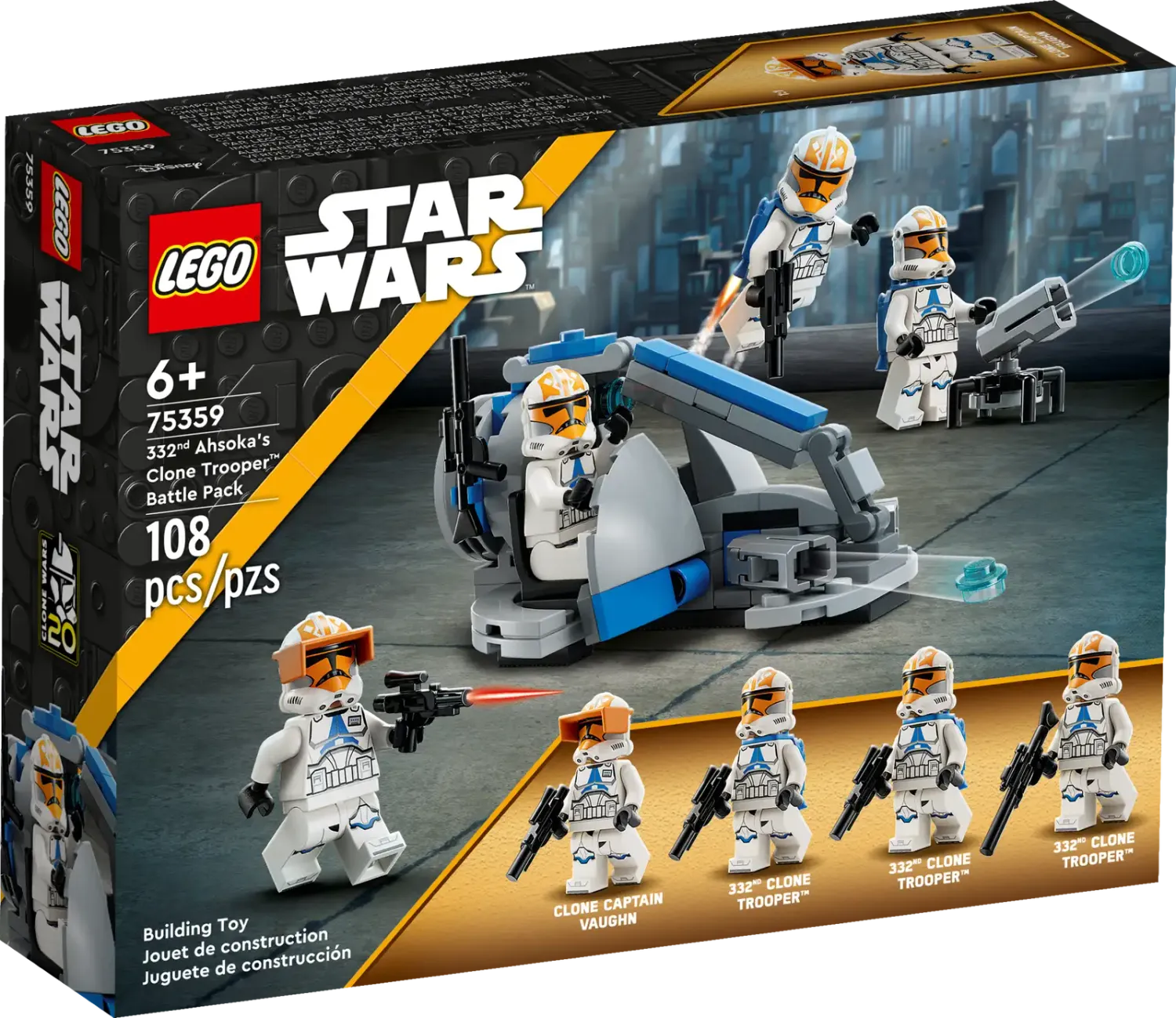 Lego 75359 Star Wars 332nd Ahsoka&#39;s Clone Trooper™ Battle Pack