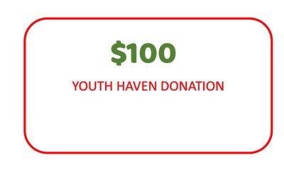 $100 YOUTH HAVEN DONATION