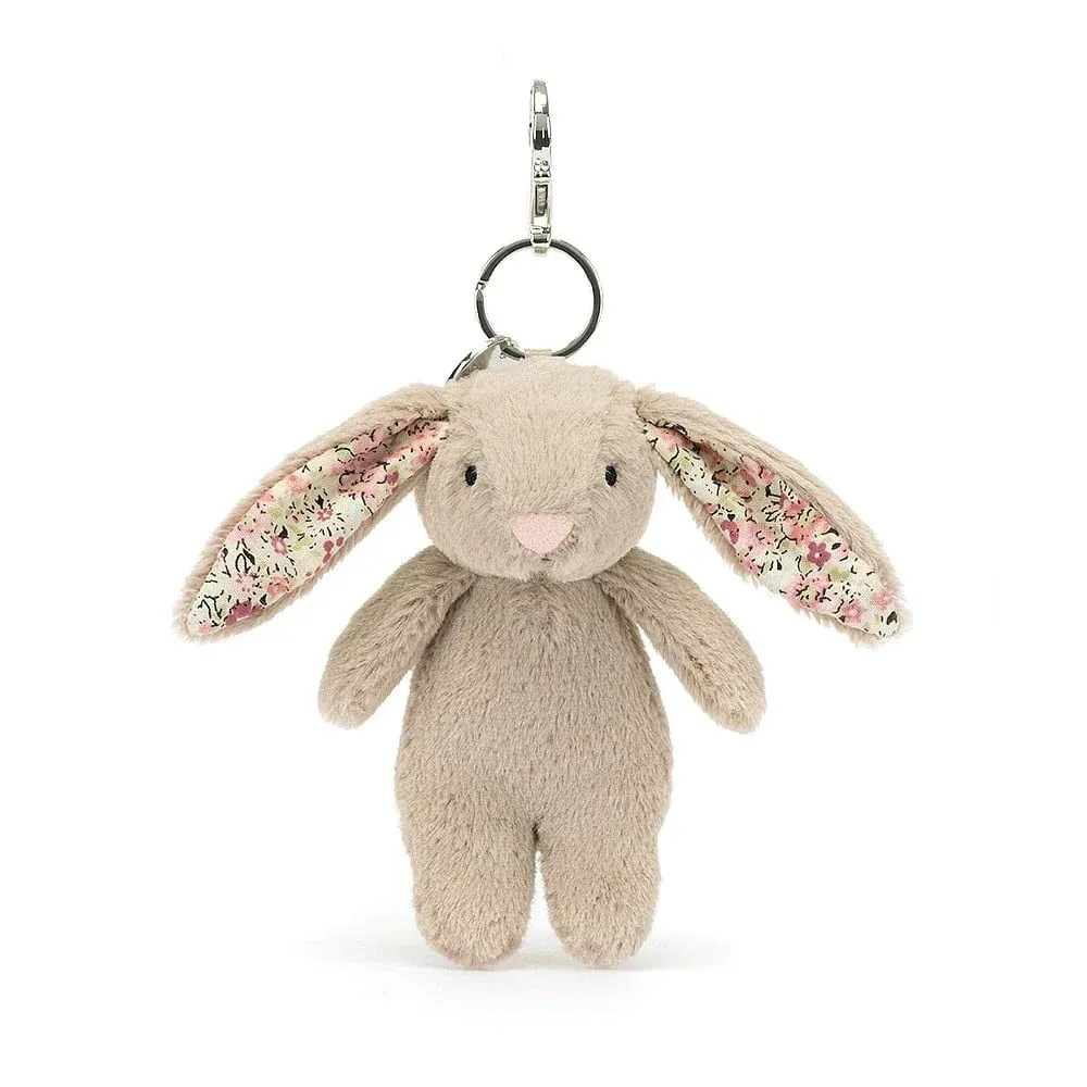 Jellycat Blossom Beige Bunny &#39;Petal&#39; Bag Charm