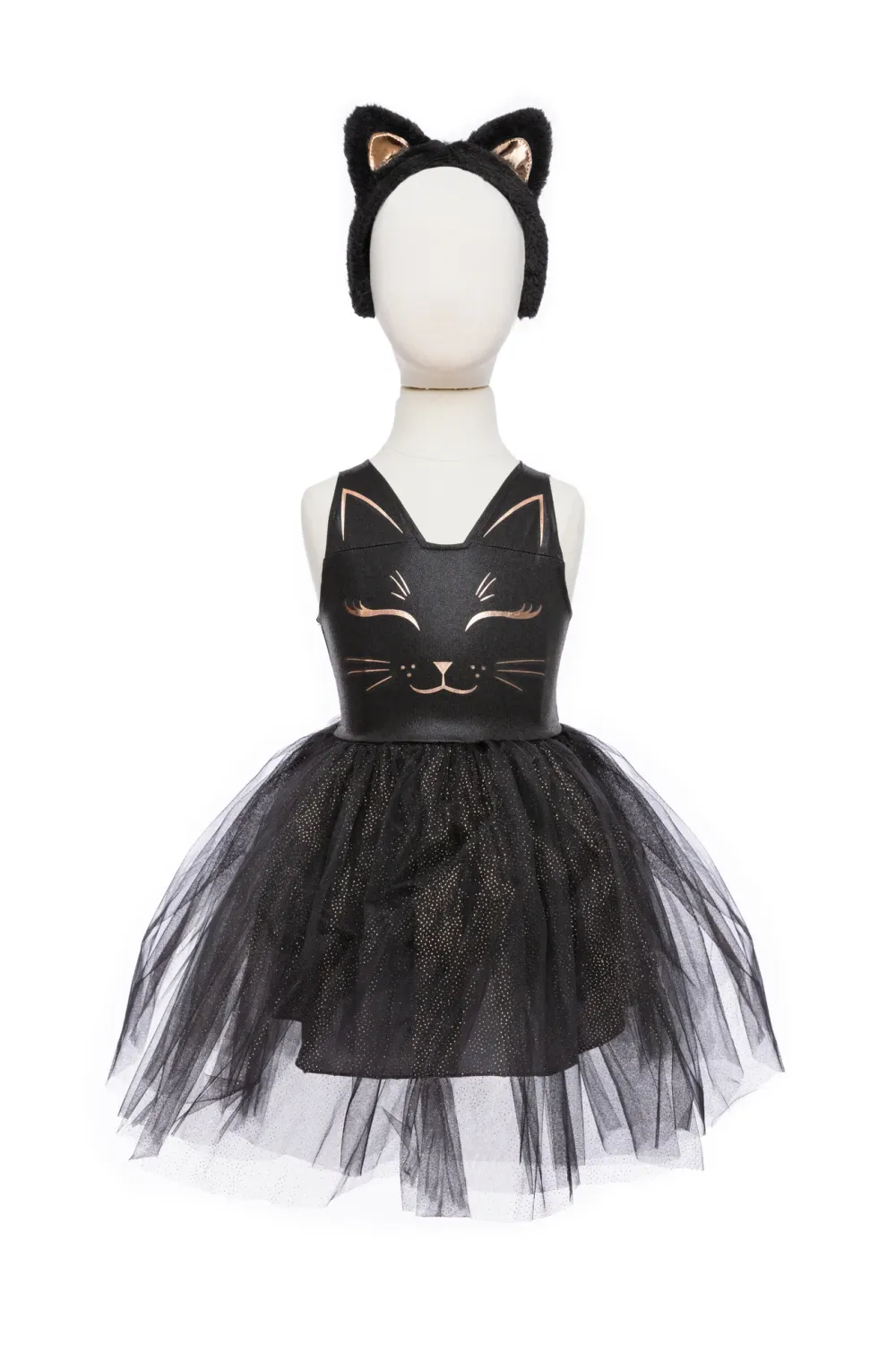 GP Black Cat Dress &amp; Headpiece, Size 5-6