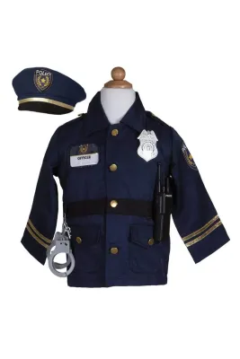 Great Pretenders Police Officer Set, Includes 5 Accessories, Navy, Size 3-4