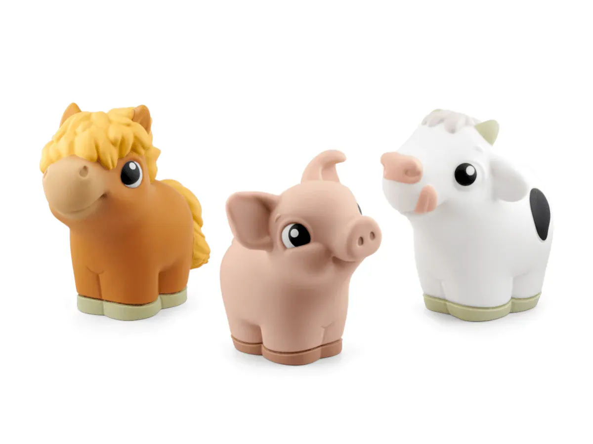 Soft Tonies: Farm Set - Cow, Pig and Horse