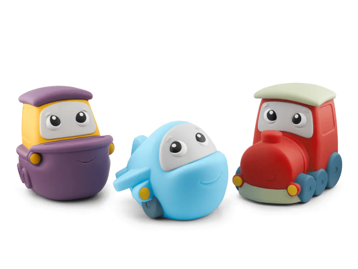 Soft Tonies: Transportation Set - Airplane, Ship  and Train