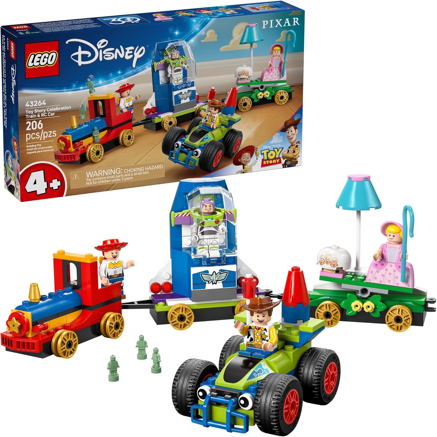 LEGO 43264 DISNEY TOY STORY CELEBRATION TRAIN &amp; RC CAR