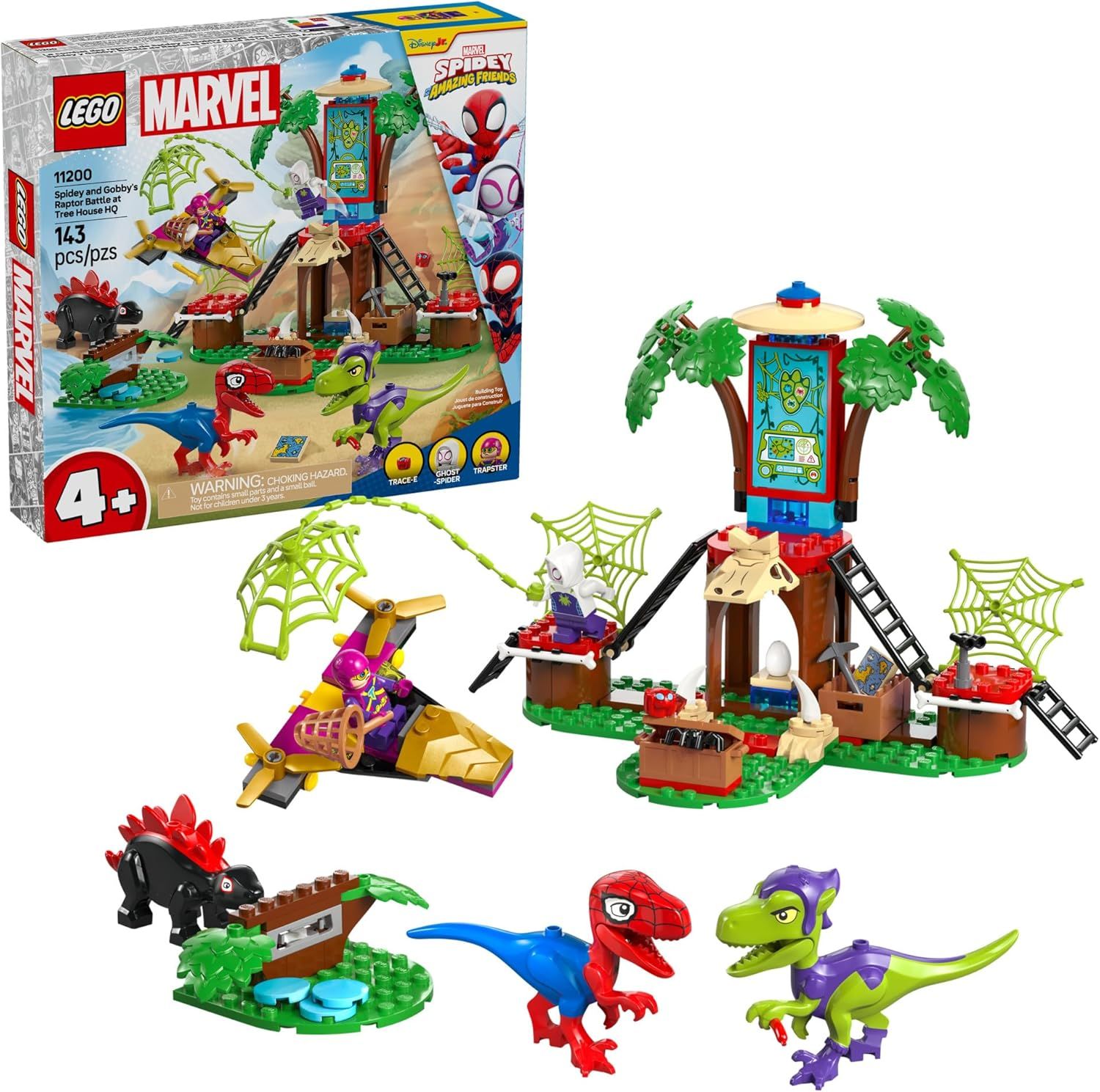 LEGO 11200 MARVEL SPIDEY AND GOBBY&#39;S RAPTOR BATTLE AT TREE HOUSE HQ