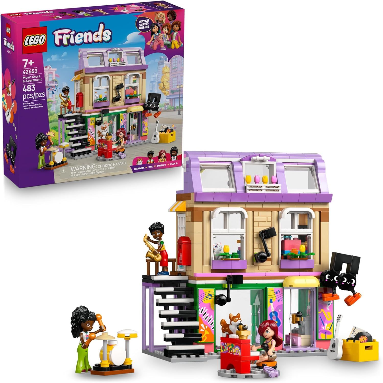 LEGO 42653 FRIENDS MUSIC STORE &amp; APARTMENT