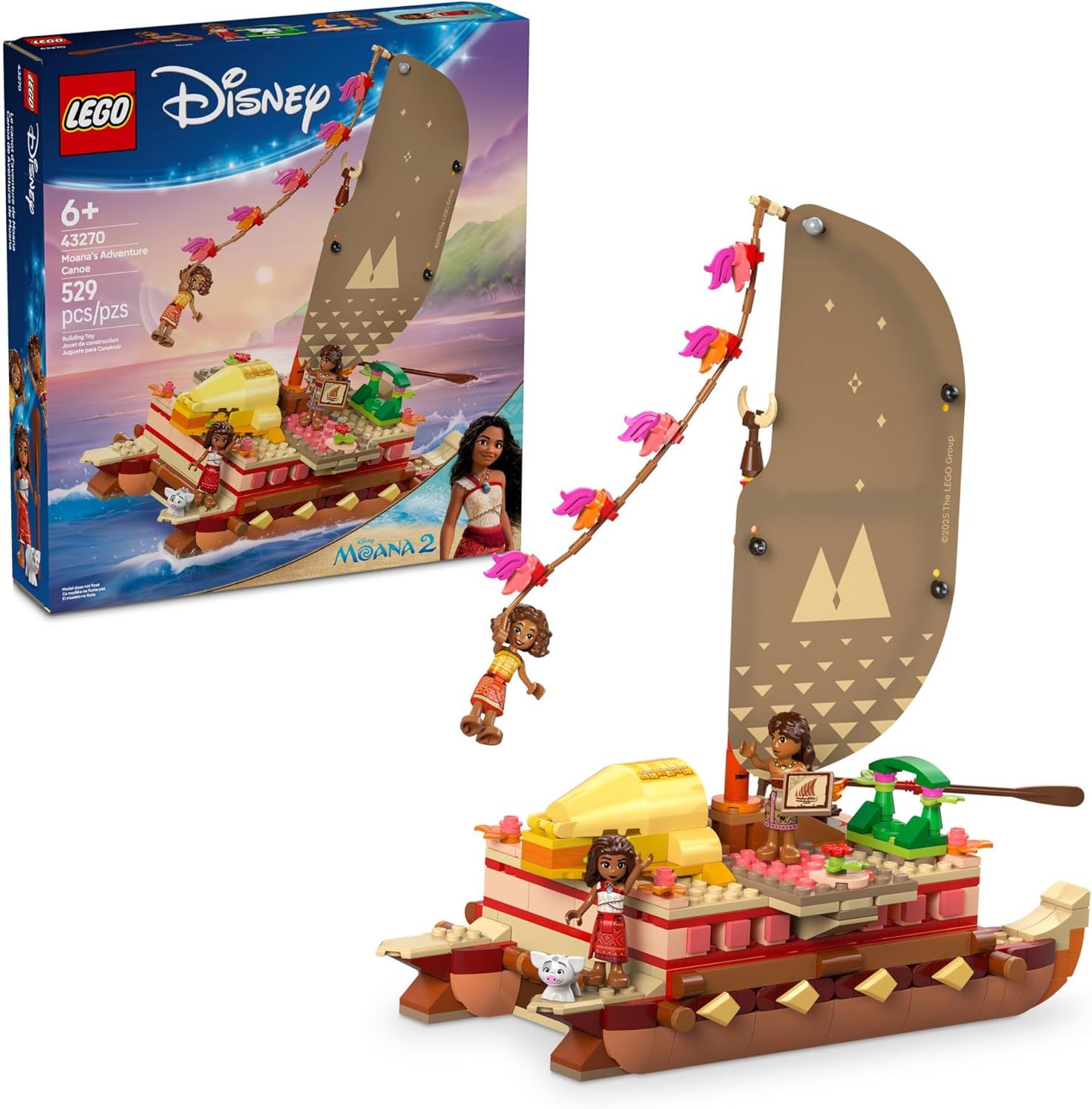 LEGO 43270 DISNEY MOANA&#39;S ADVENTURE CANOE