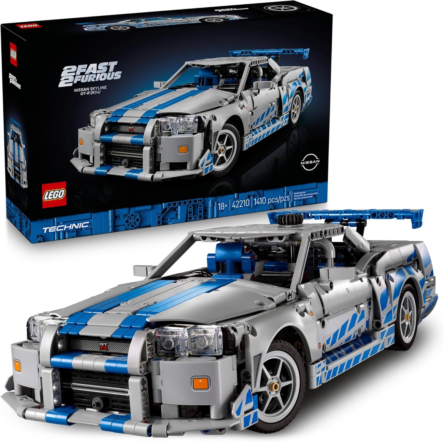 LEGO 42210 TECHNIC 2 FAST 2 FURIOUS NISSAN SKYLINE GT-R