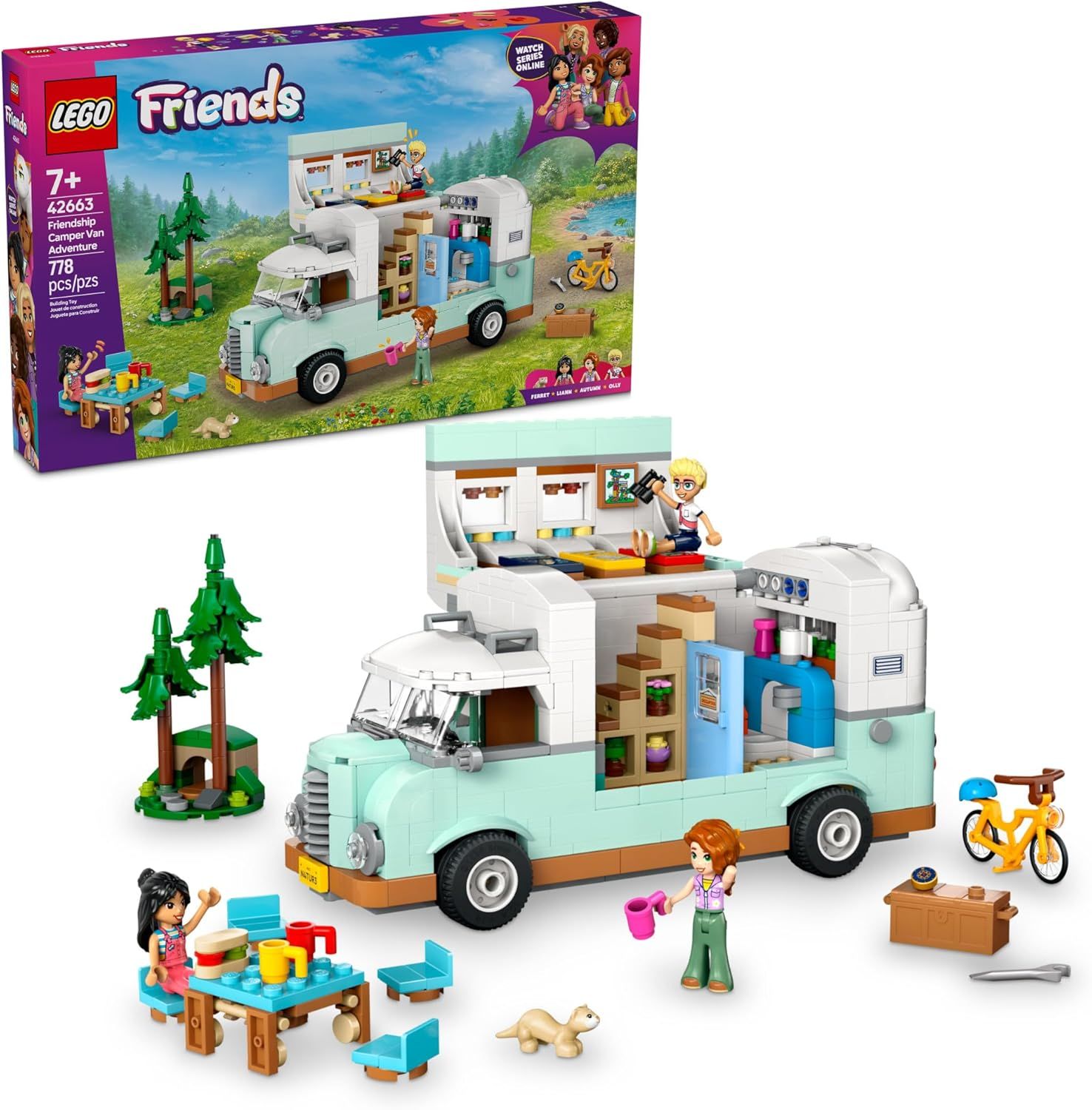 LEGO 42663 FRIENDS FRIENDSHIP CAMPER VAN ADVENTURE
