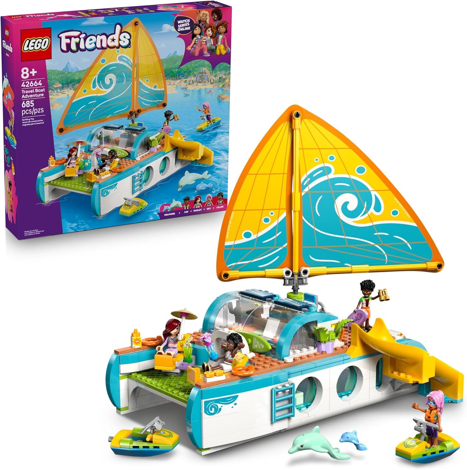 LEGO 42664 FRIENDS TRAVEL BOAT ADVENTURE