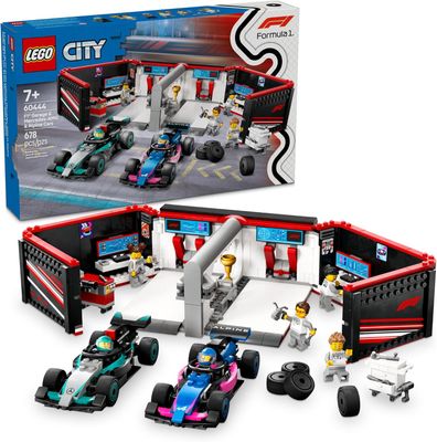 LEGO 60444 CITY F1® GARAGE &amp; MERCEDES-AMG &amp;  ALPINE CARS