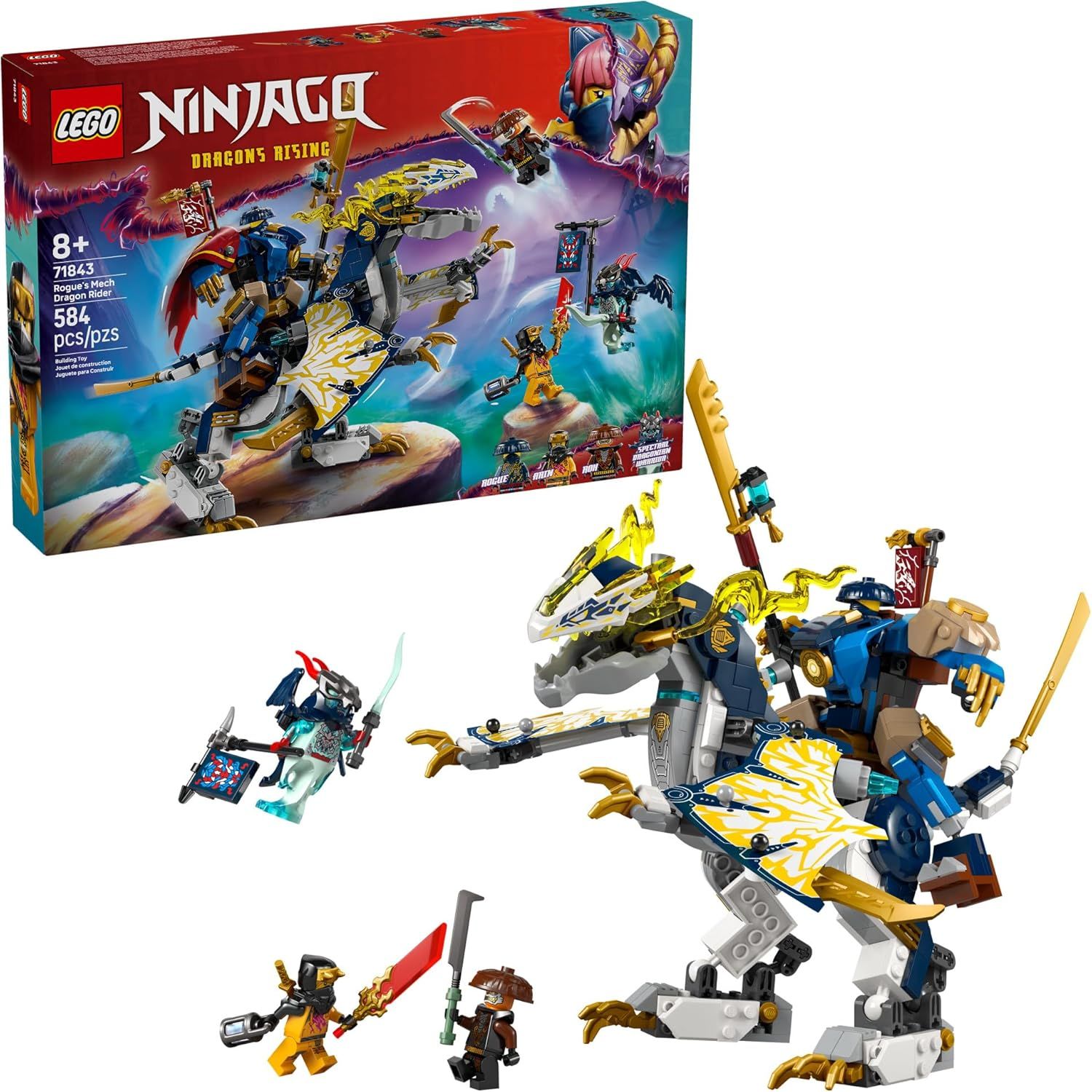LEGO 71843 NINJAGO ROUGUE&#39;S MECH DRAGON RIDER