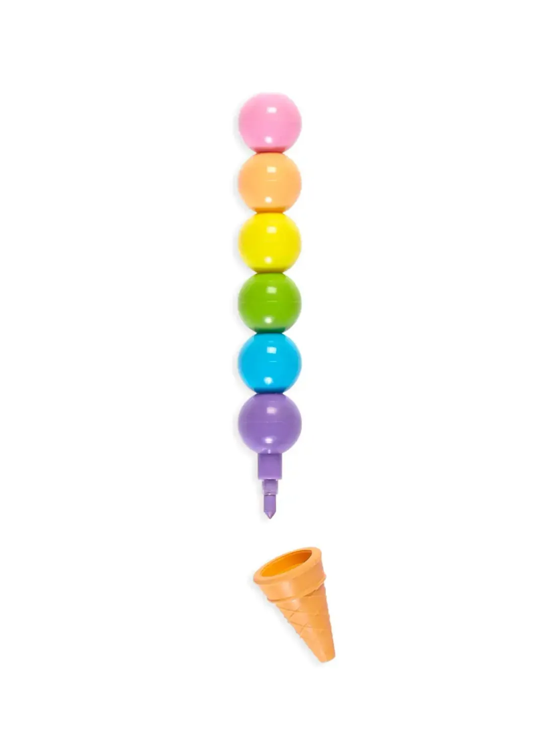Rainbow Scoops Stacking Erasable Scented Crayons