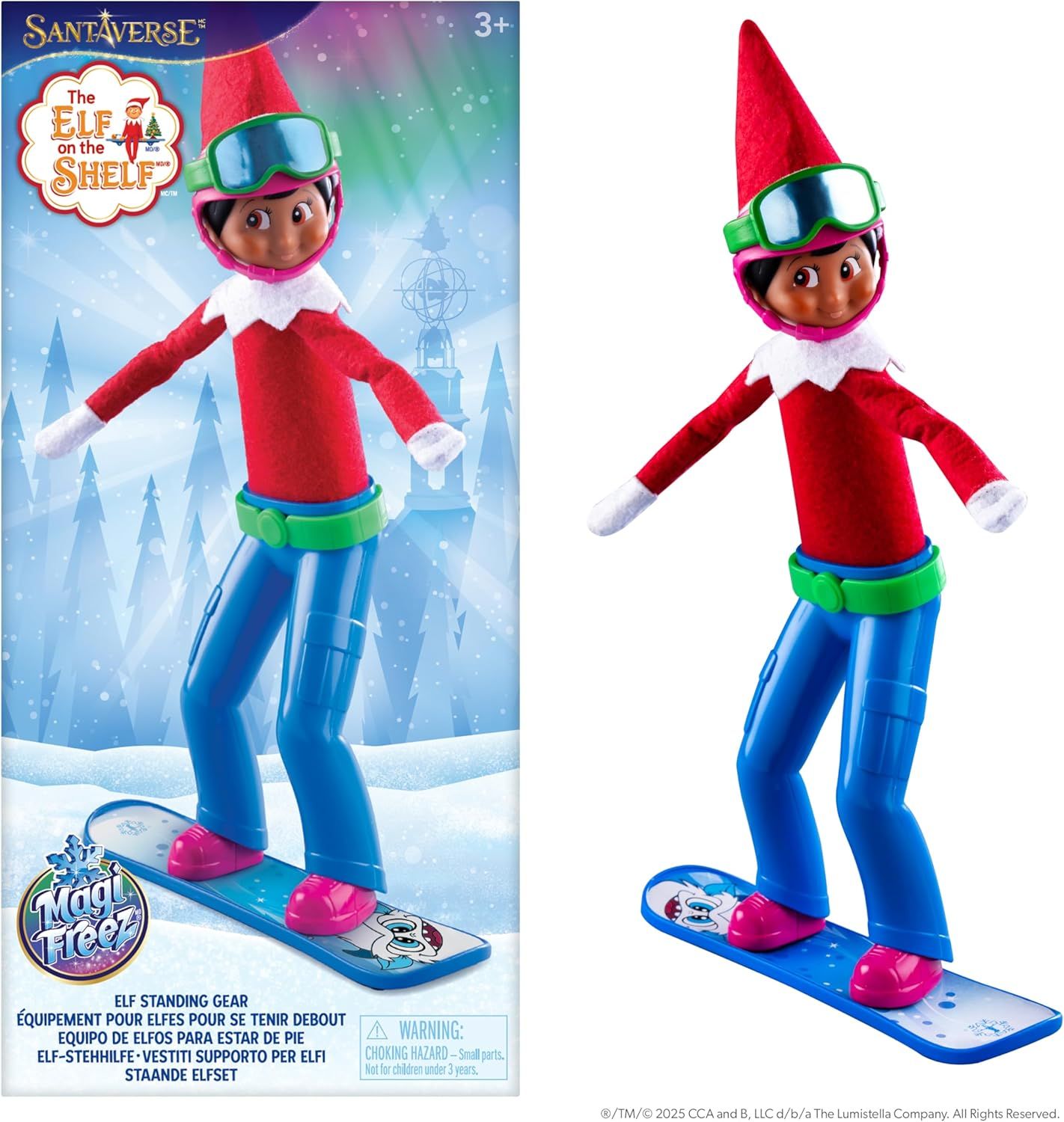 Elf on the Shelf MagiFreez® Swish and Sleigh Snowboard Set
