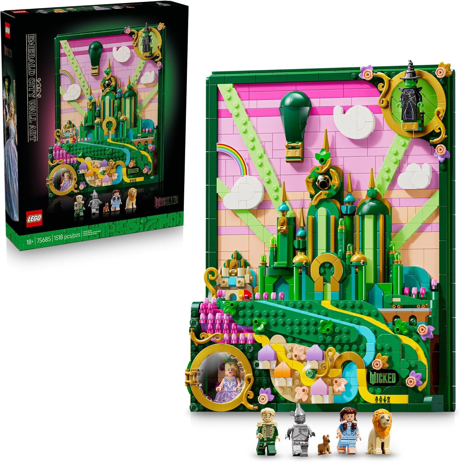 LEGO 75685 WICKED EMERALD CITY WALL ART