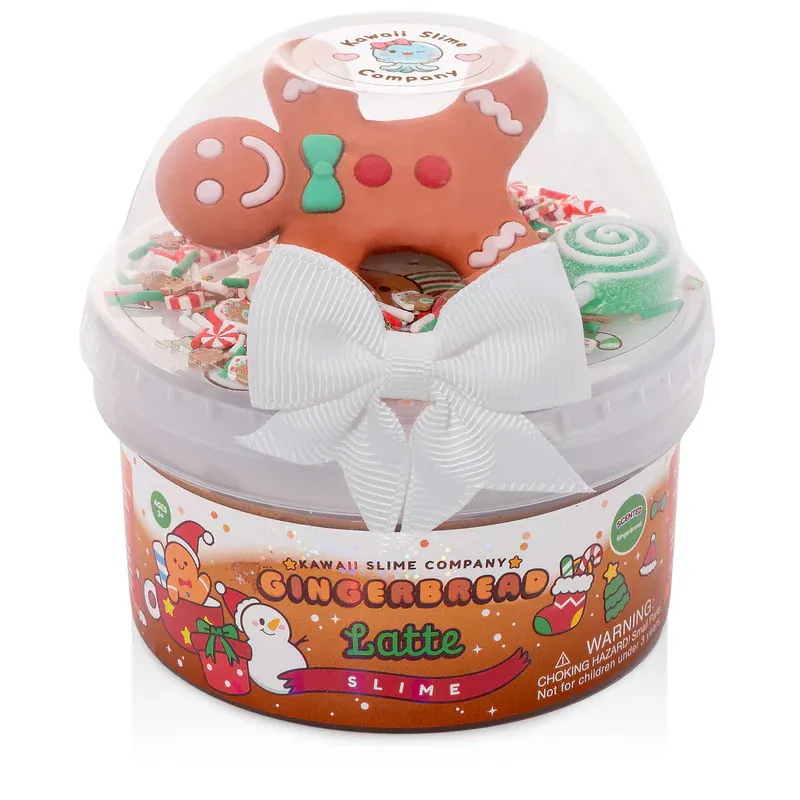 Kawaii Slime Gingerbread Latte Butter Signature Dome™ Slime