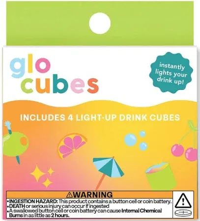 Glo Pals Glo Cubes Multicolored 4-Pack
