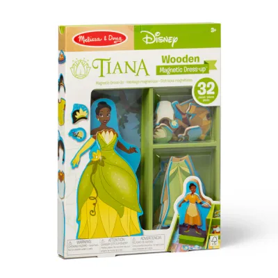 Melissa and Doug Disney Princess Tiana Wooden Magnetic Dress-Up Play Set