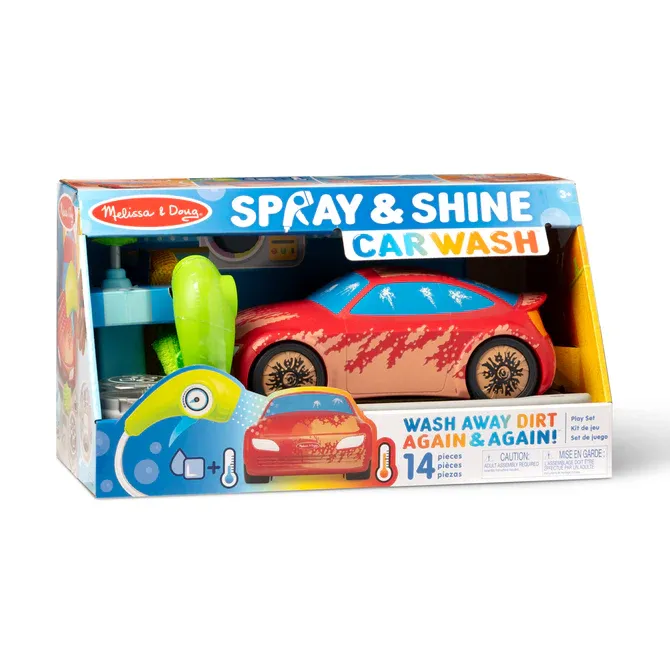 Melissa and Doug Spray &amp; Shine Car Wash Play Set