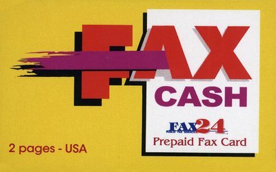 2 Page USA Fax Cash Card