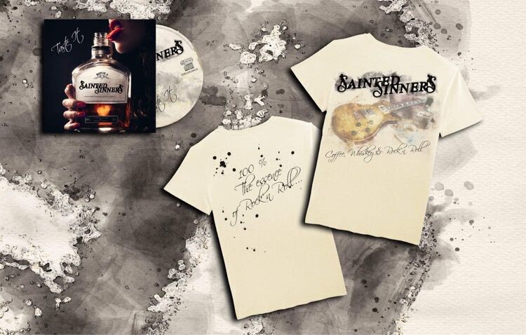 &quot;Coffee, Whiskey &amp; Rock&#39;n Roll&quot; T-Shirt &amp; CD bundle