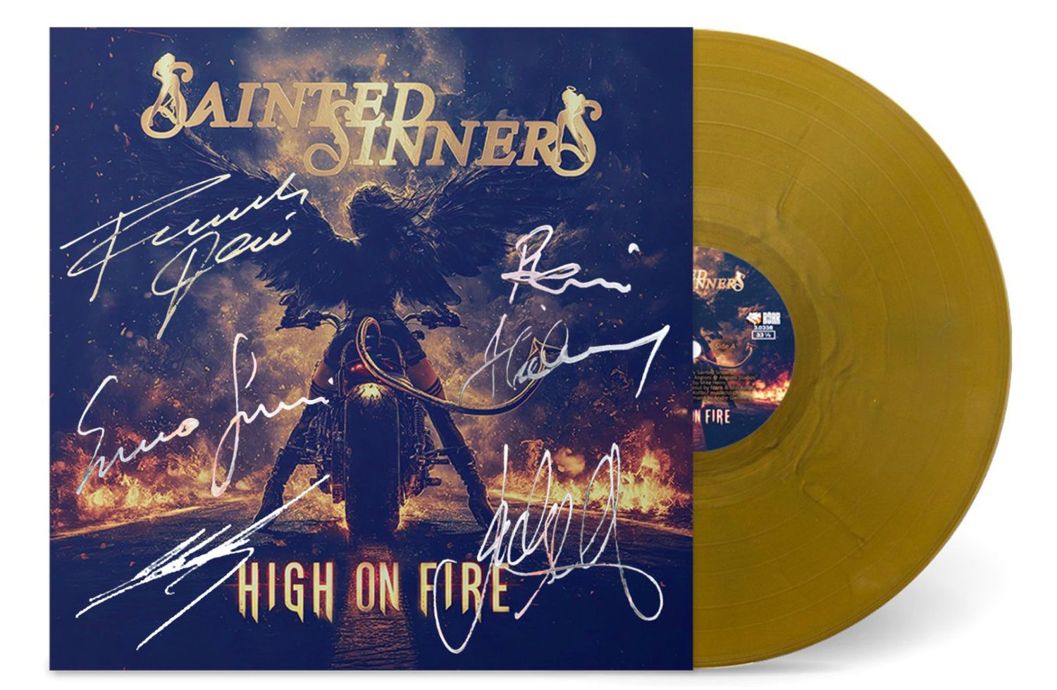Signed LP &quot;High on fire&quot; (2025) / Sainted Sinners limited edition (50 pieces)