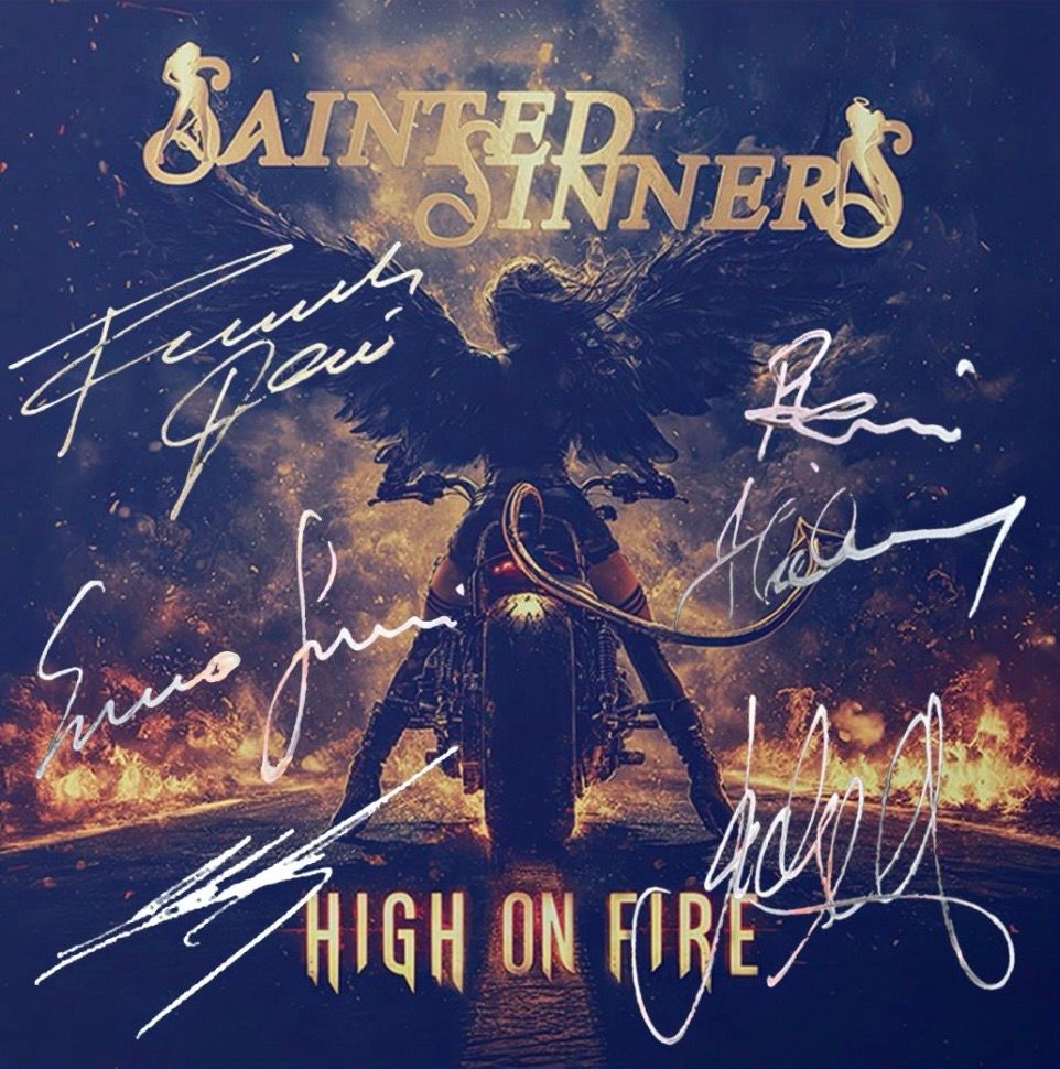 Signed CD &quot;High on fire&quot; (2025) / Sainted Sinners limited edition (50 pieces)