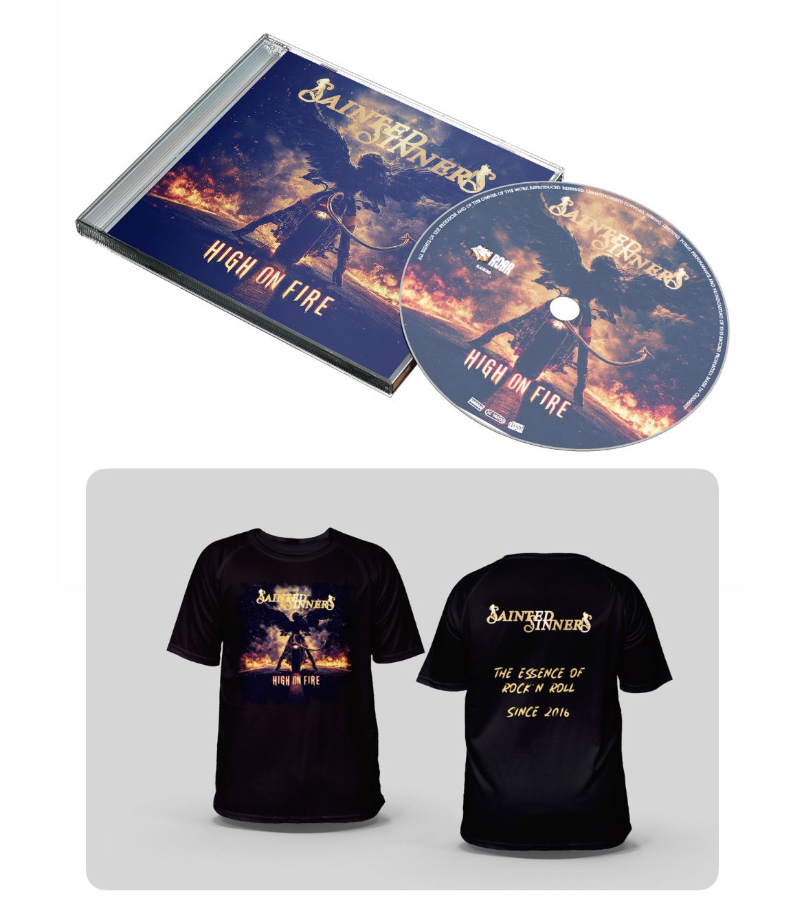 High on fire CD &amp; Shirt Bundle