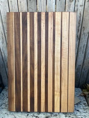 Customizable handcrafted wooden cutting board by Manta Wood Creations

