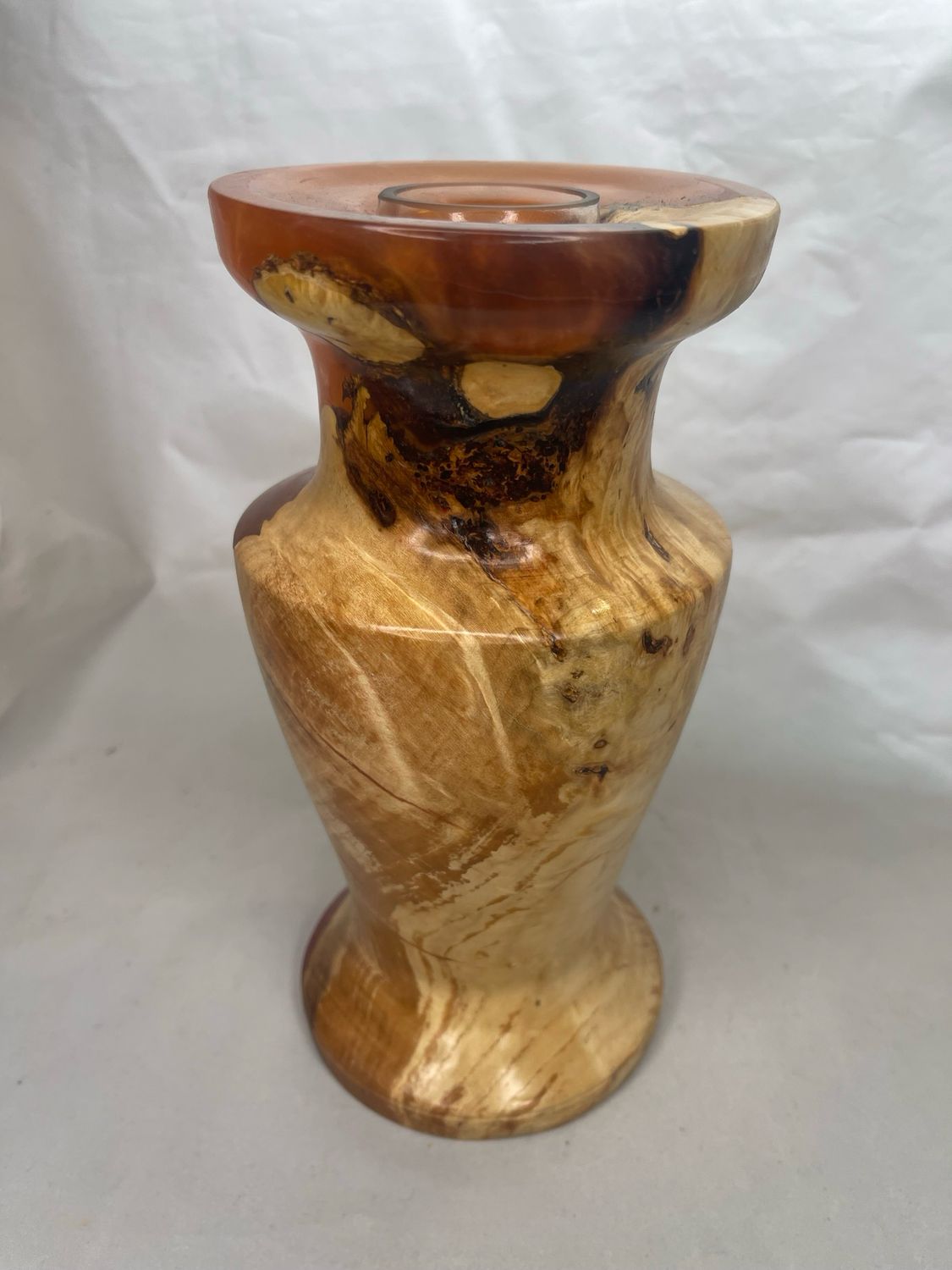 Burl Epoxy Resin Vase