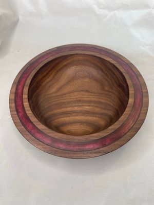 Walnut Bowl – Handcrafted Walnut Wood Serving & Decor Bowl