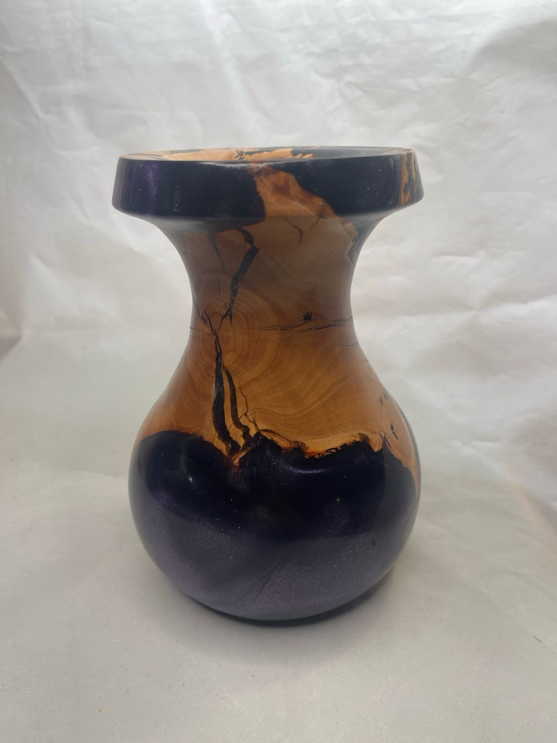 Apple Burl Resin Vase