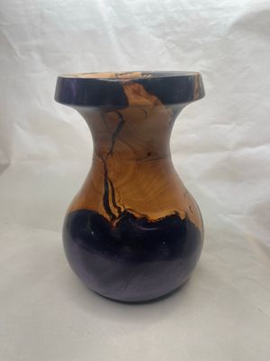 Apple Burl Resin Vase