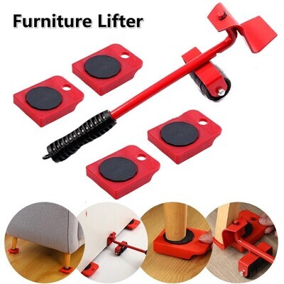 Furniture Lifter Slider Professional Tool Set with 4 Sliders Roller For Moving Heavy Furniture &amp; Big objects