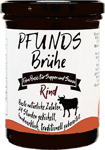 PFUNDS Brühe Rind, Glas a 400 ml.