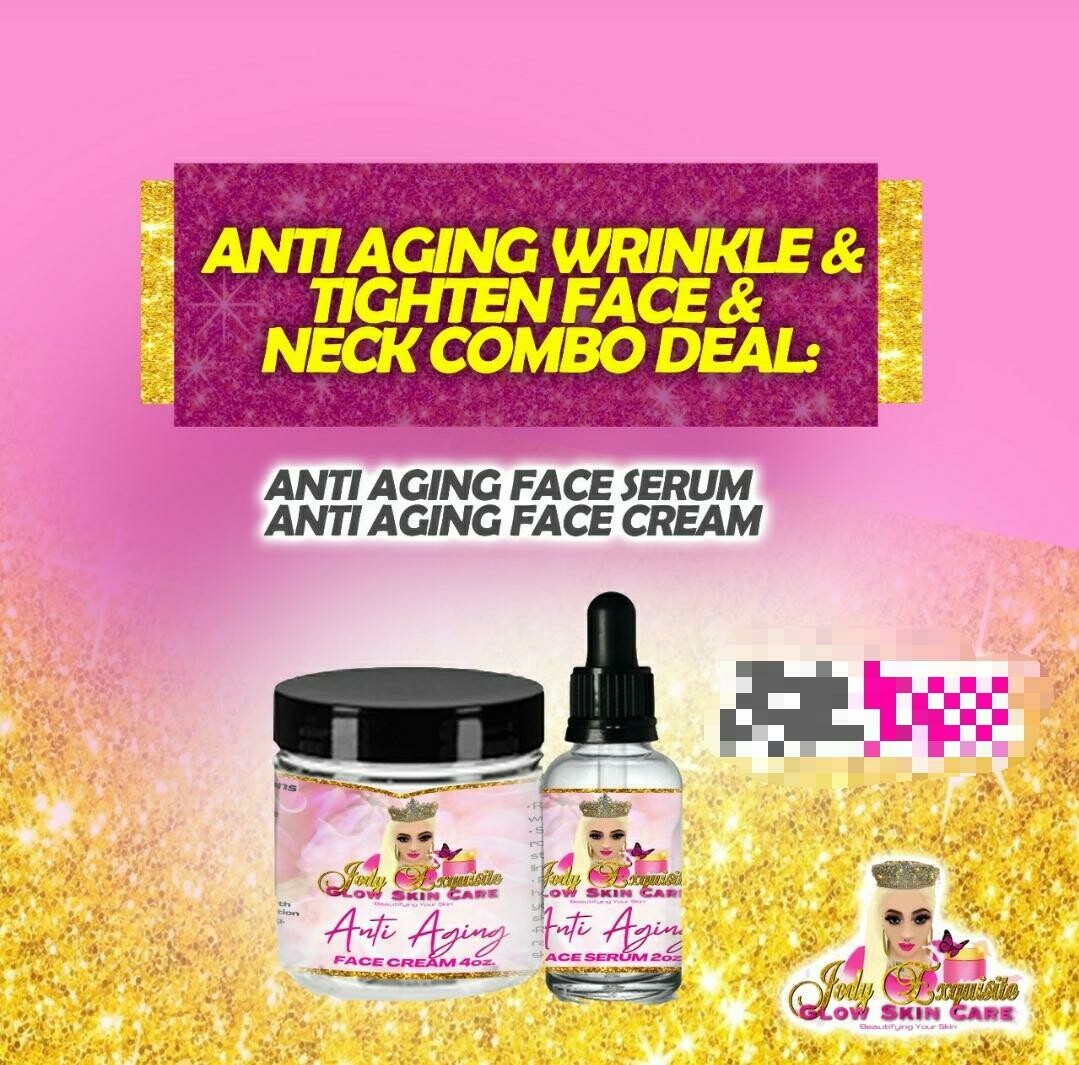 Anti Aging Wrinkle &amp; Tighten Face &amp; Neck Combo Deal