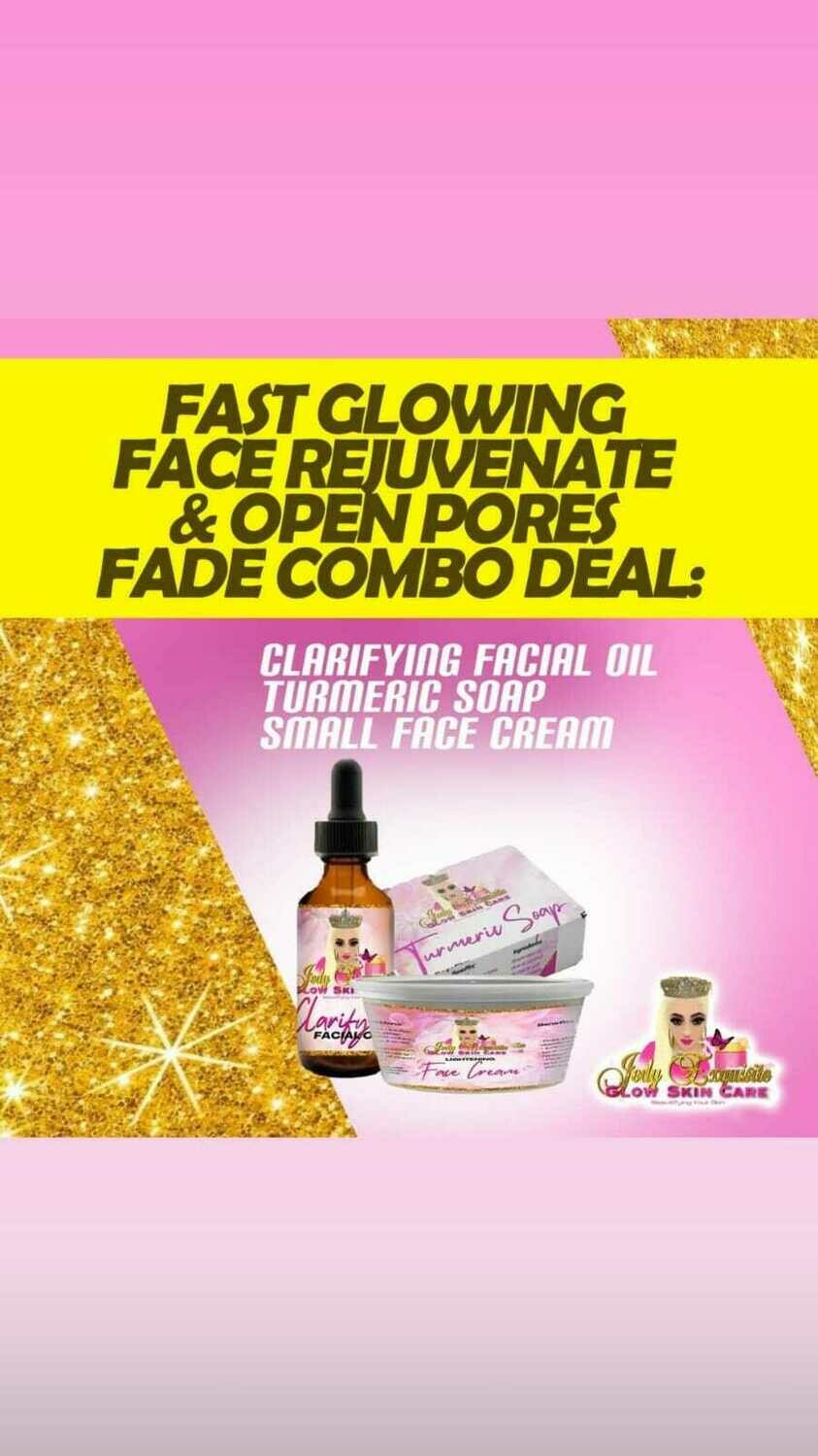 Fast Glowing Face Rejuvenate &amp; Open Pores Fade Combo Deal