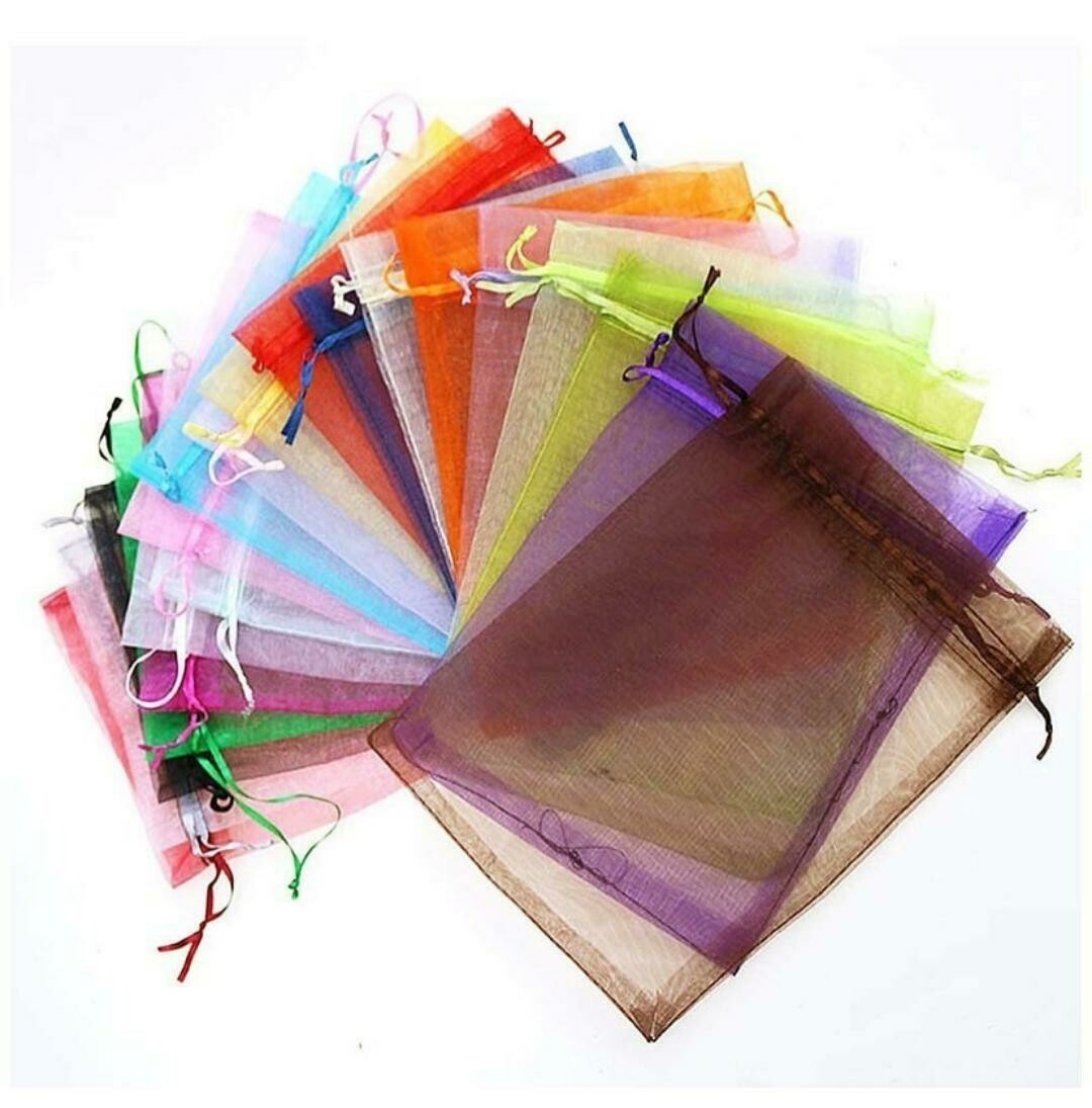 Mesh Organza Drawstrings Bags (15×20)