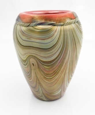 Gilded Swirls vase