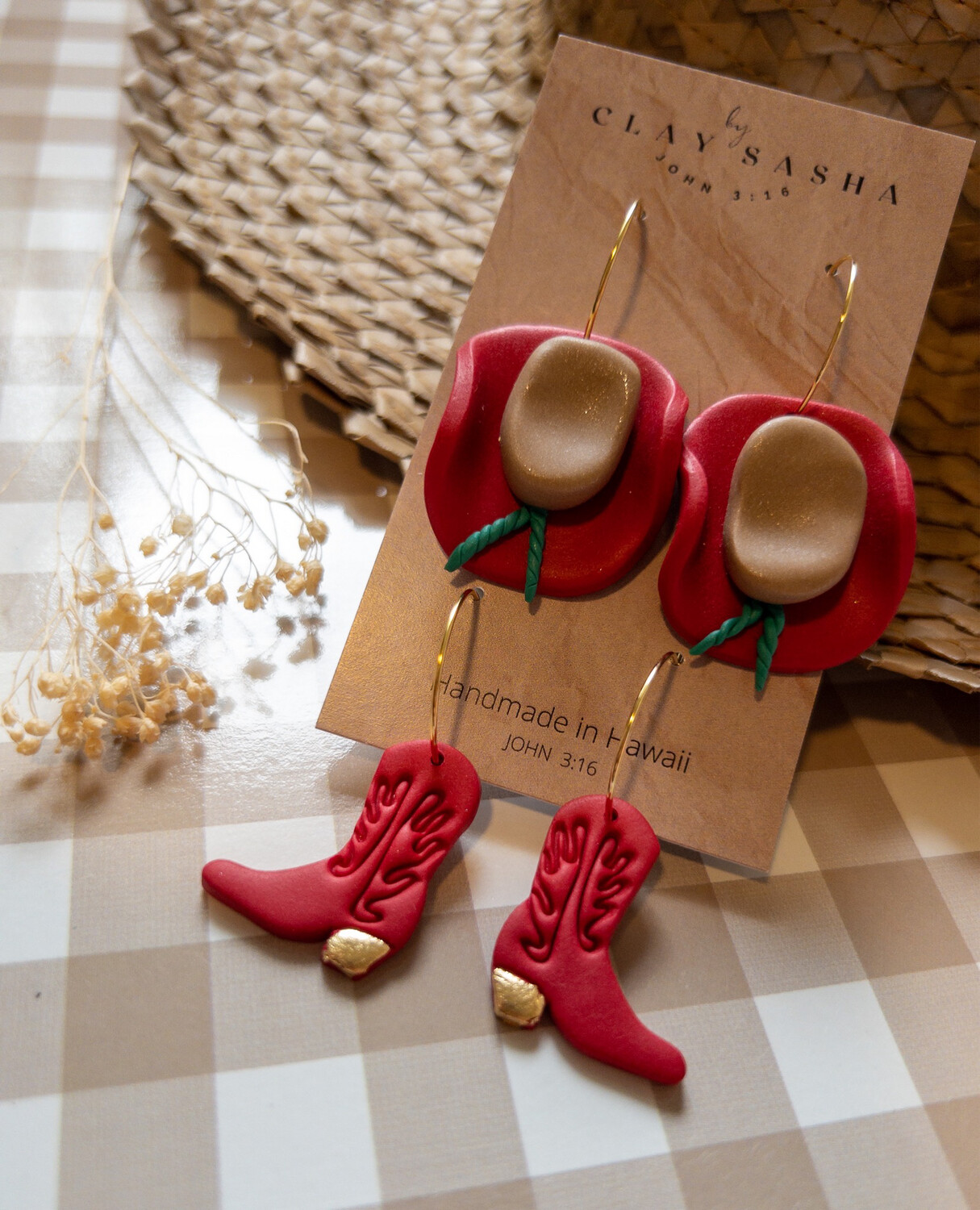 Cherry Western Bundle 14k Goldfilled Hoops