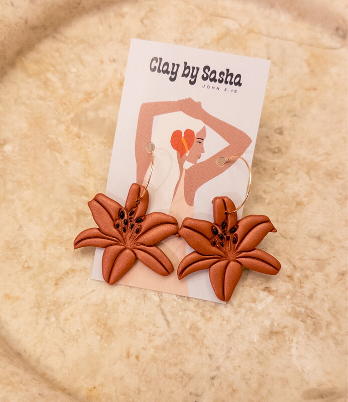 Rust 14K GF Hoops