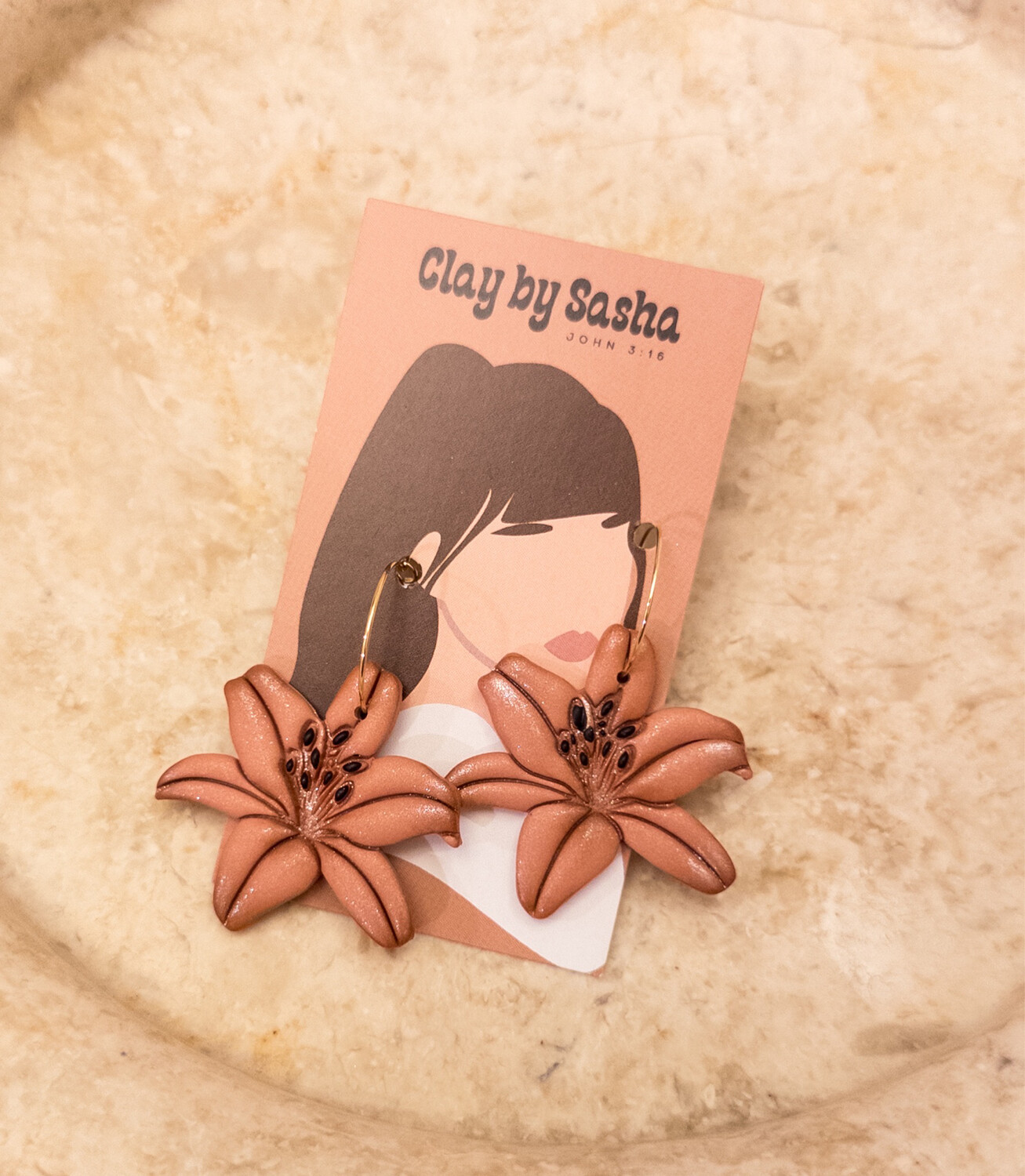 Chocolate 14K GF Hoops
