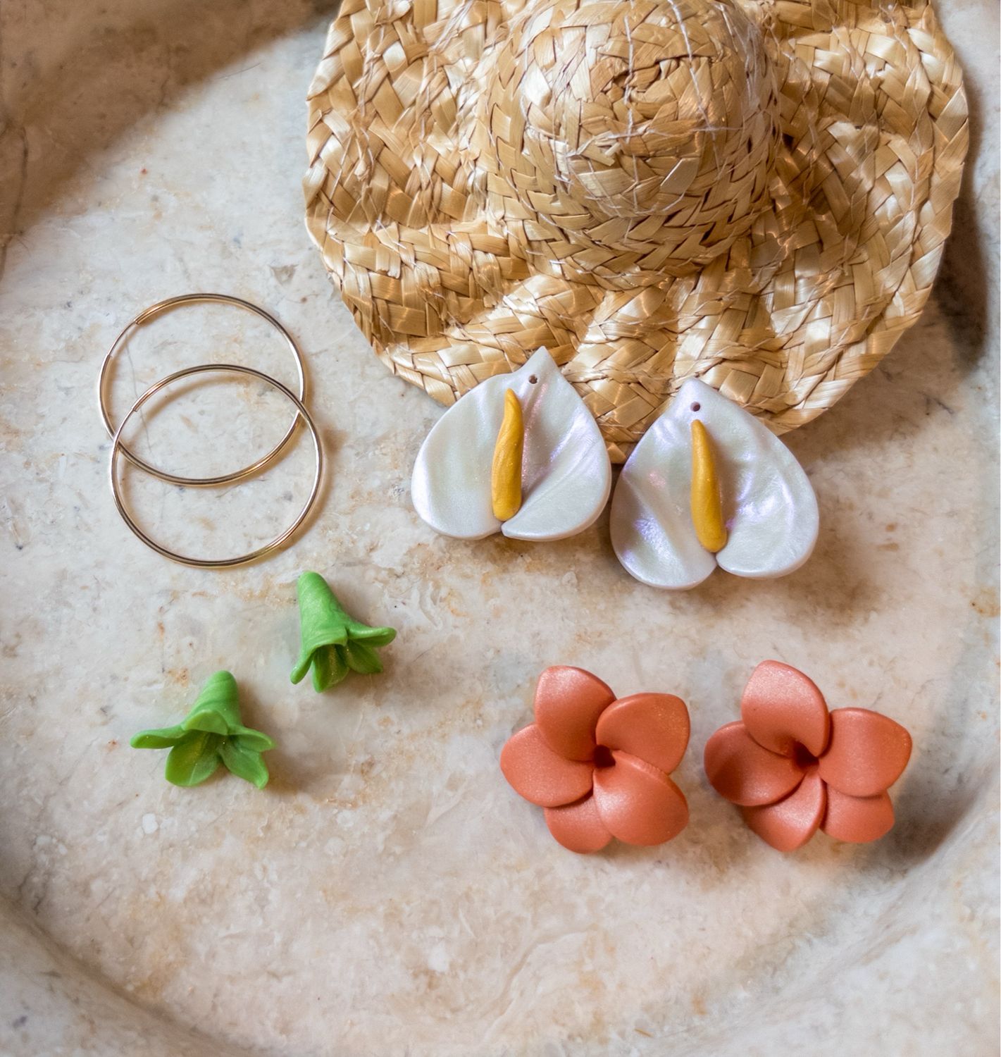 C Botanical Package -14k Gold-filled Interchangeable Endless Hoops