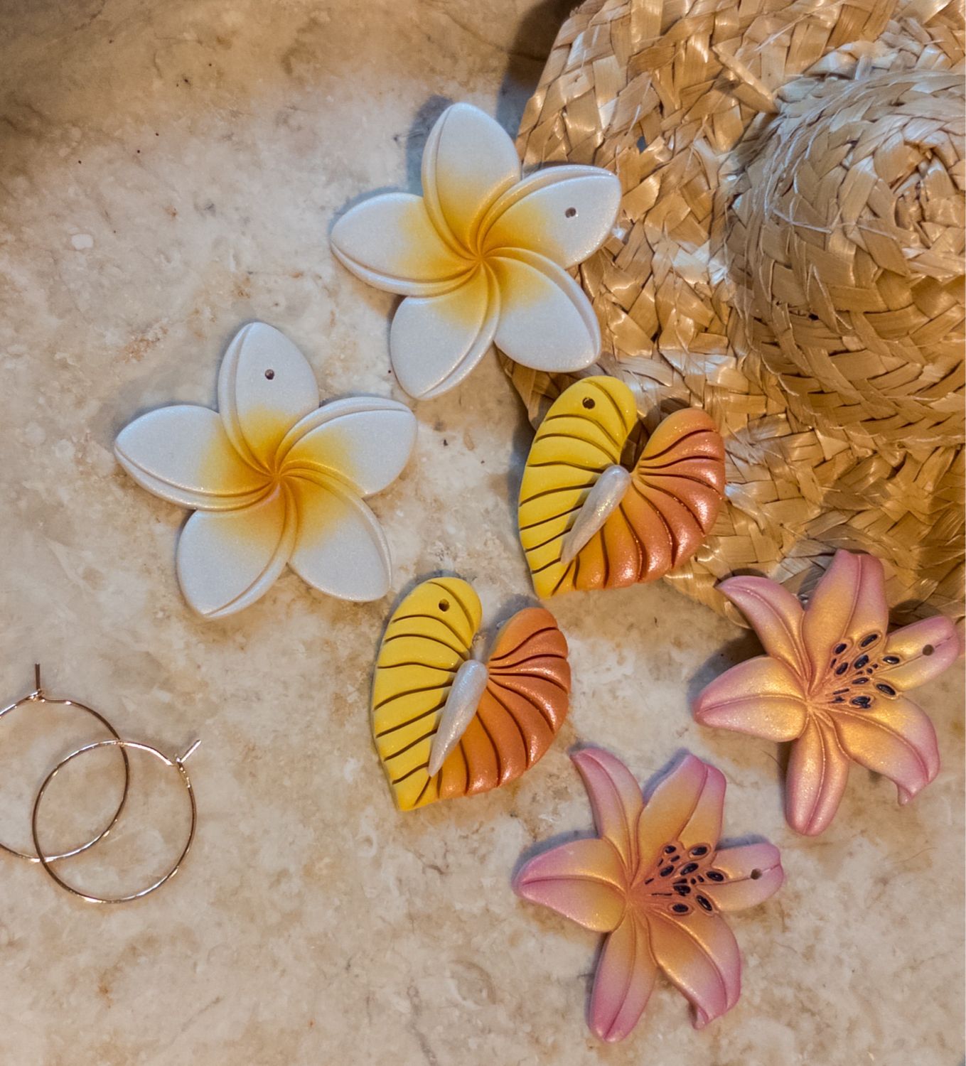 14k Interchangeable Goldfilled Botanical Set (E)