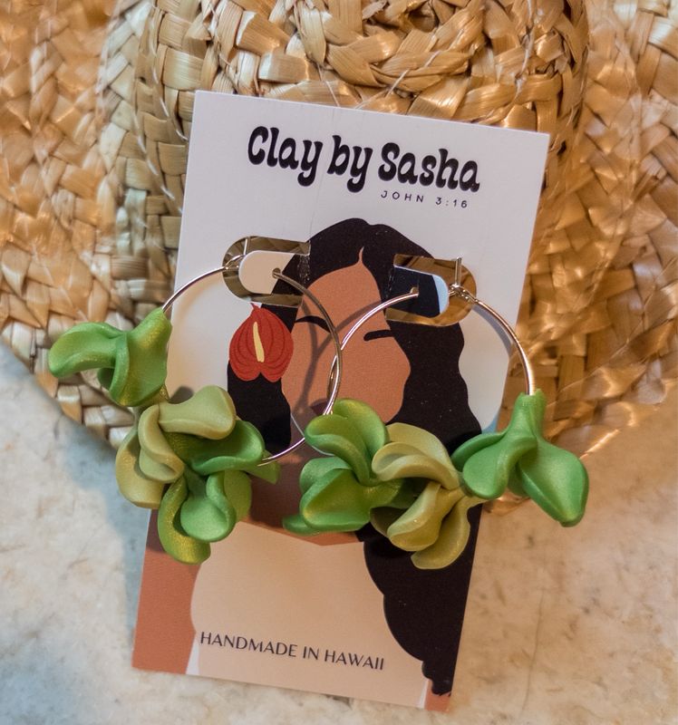Medium Blooming Pakalana 14k Goldfilled Hoops
